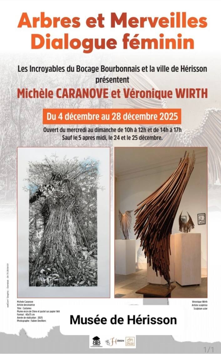 affiche de l'exposition à hérisson