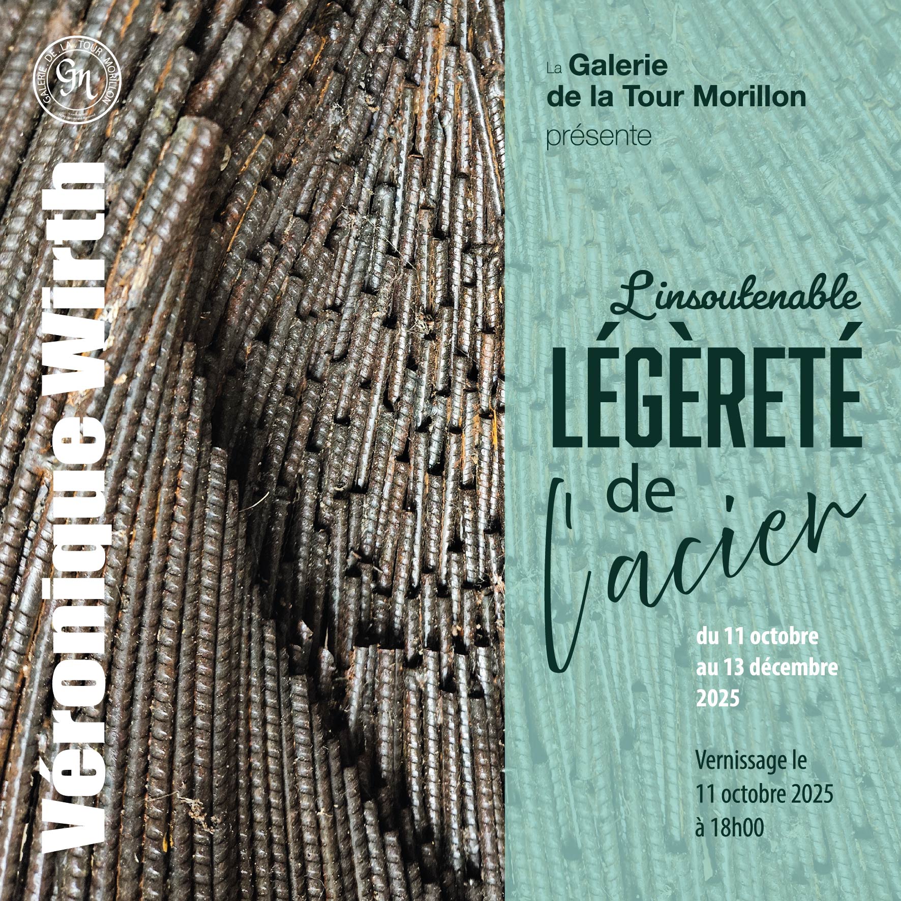 affiche de l'exposition de Véronique Wirth à la Tour Morillon de St Amand Montrond