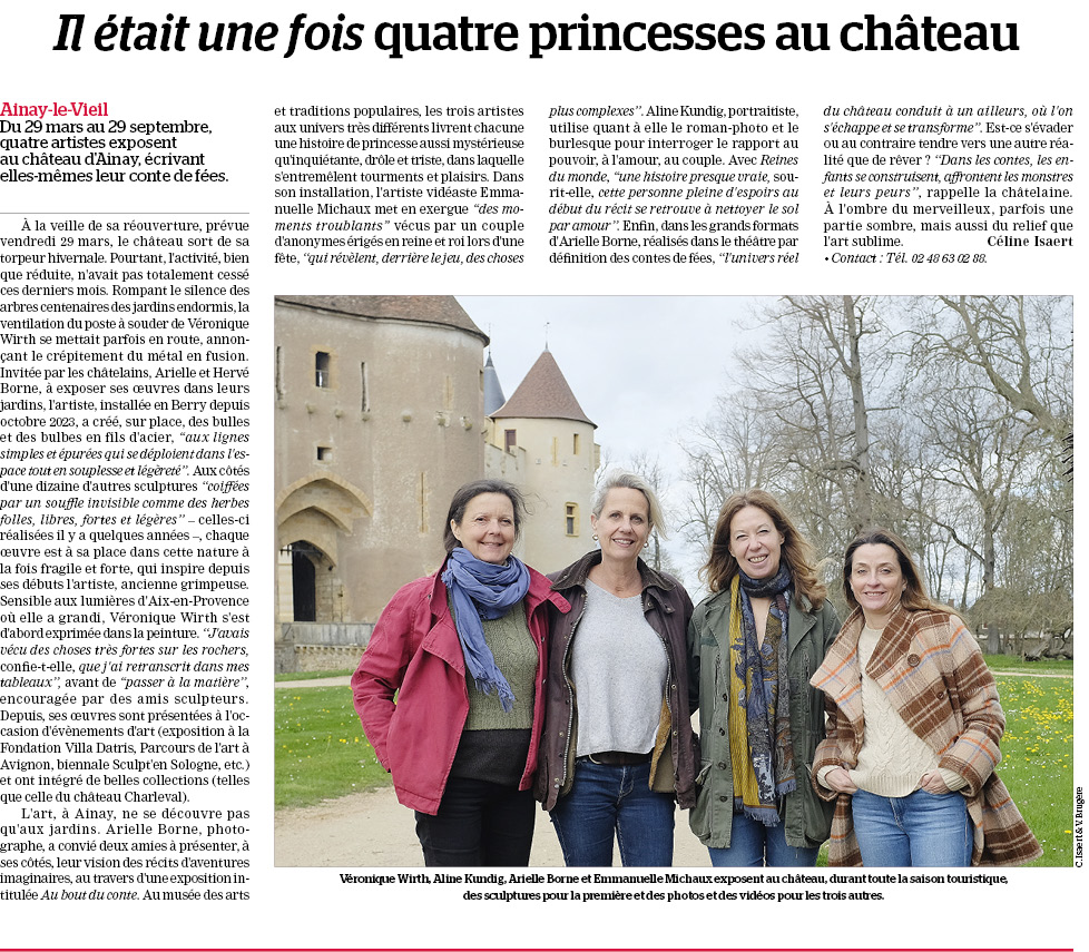 Château d'Ainay-le-Vieil article de presse Echo du Berry
